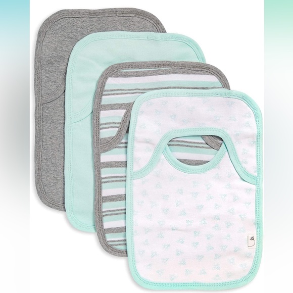Burt's Bees Baby Other Burts Bees Organic Cotton Pullon Bibs 4 Pack